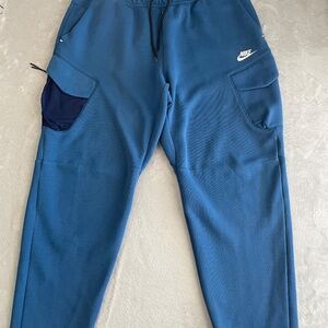 Nike Sportswear Tech Fleece Utility Pants Mens Size XL Cargo Sweatpants Blue